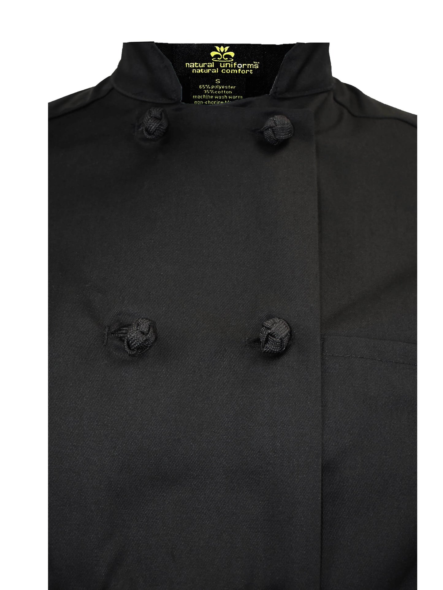 Knot Button Chef Coat with Thermometer Pocket