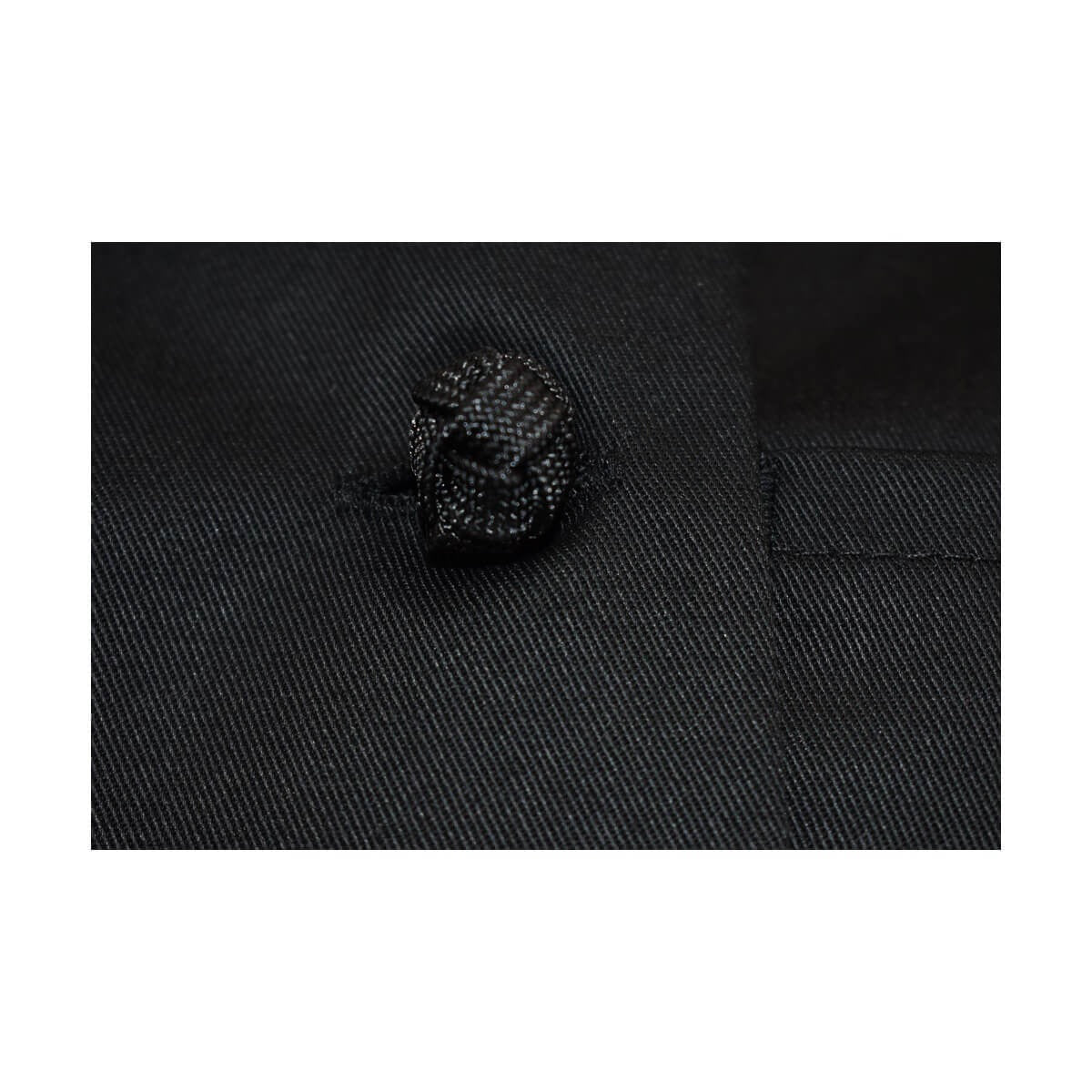 Knot Button Chef Coat with Thermometer Pocket