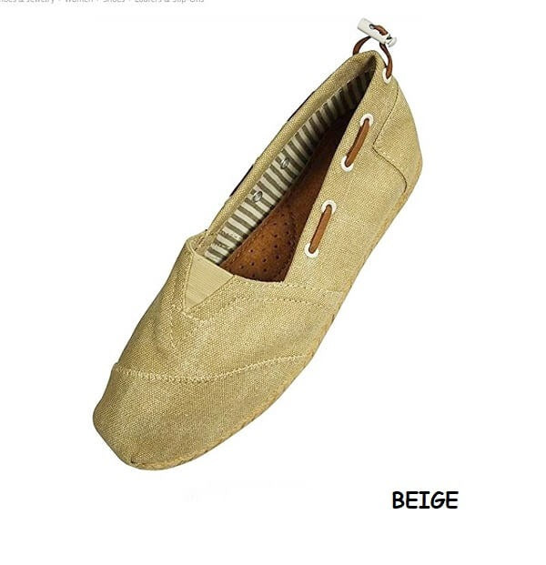 Ladies Canvas Slip-On Loafer (STYLE# 1782)