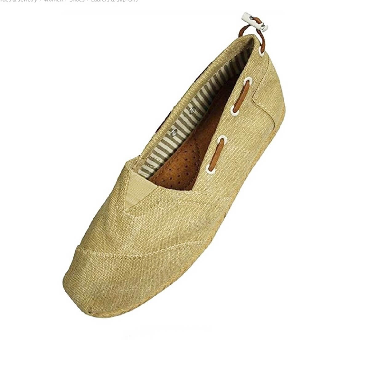 Ladies Canvas Slip-On Loafer (STYLE# 1782)