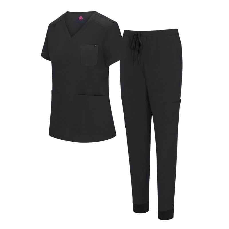 WOMENS 10 POCKET COOL STRETCH JOGGER SCRUB SET (STYLE# 4889SET) NOW AVAILABLE IN PETITE