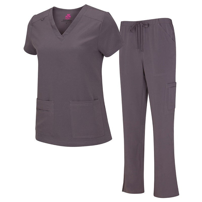 WOMEN’S COOL STRETCH V-NECK TOP AND CARGO PANT SET (STYLE# 8400SET) NOW AVAILABLE IN PETITE