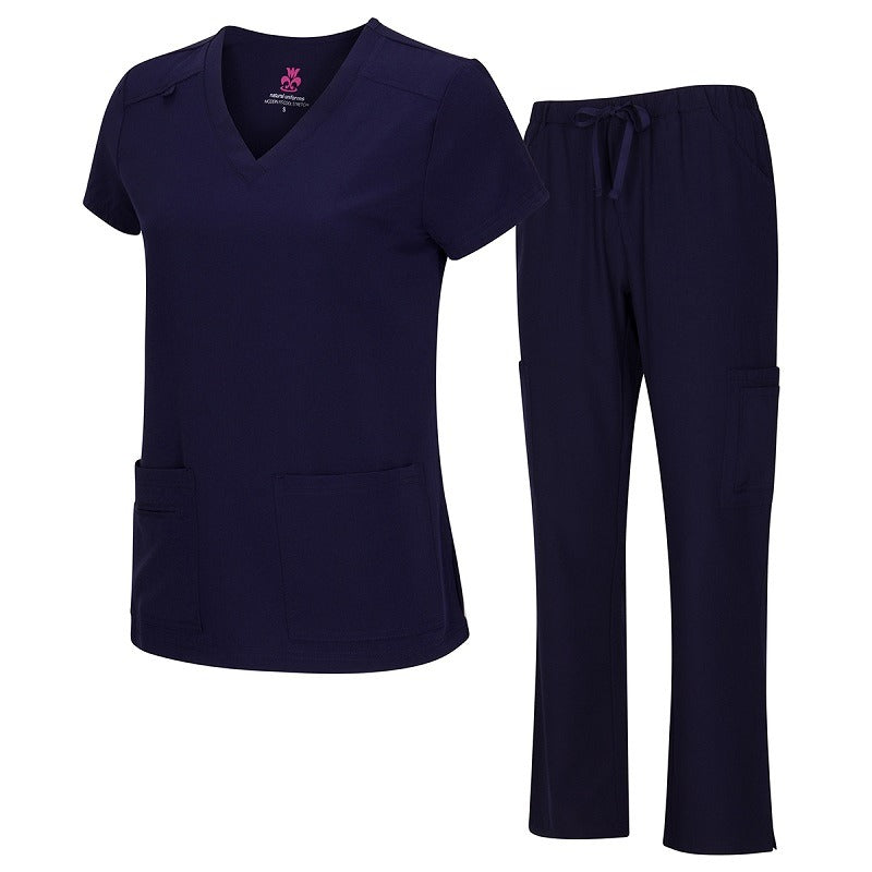 WOMEN’S COOL STRETCH V-NECK TOP AND CARGO PANT SET (STYLE# 8400SET) NOW AVAILABLE IN PETITE