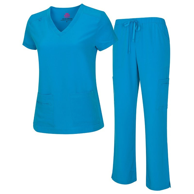 WOMEN’S COOL STRETCH V-NECK TOP AND CARGO PANT SET (STYLE# 8400SET) NOW AVAILABLE IN PETITE