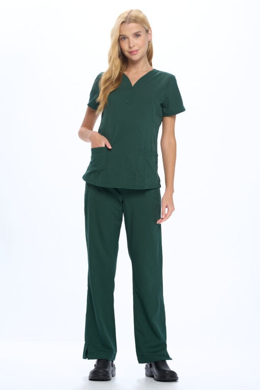 ULTRASOFT STRETCH DROP NECK 2 POCKET SCRUB SET (STYLE# 8200SET)