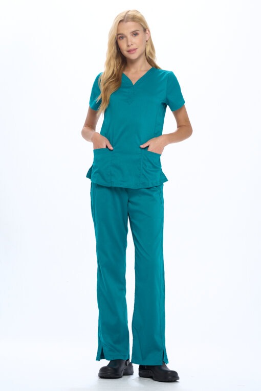 ULTRASOFT STRETCH DROP NECK 2 POCKET SCRUB SET (STYLE# 8200SET)