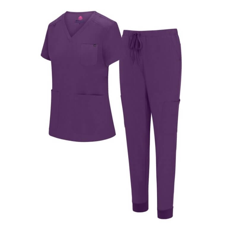 WOMENS 10 POCKET COOL STRETCH JOGGER SCRUB SET (STYLE# 4889SET) NOW AVAILABLE IN PETITE