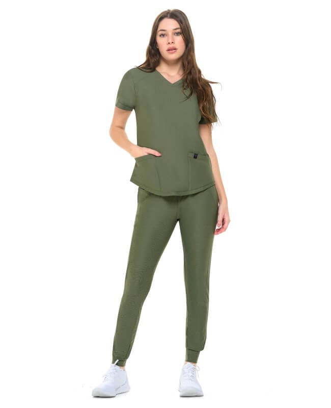 WOMEN’S ULTRA STRETCH JOGGER SCRUB SET (STYLE# 8700SET)