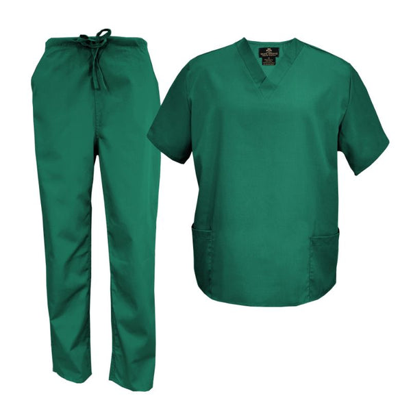 2020-Unisex V Neck Scrub Set - kenziesscrubsllc.com