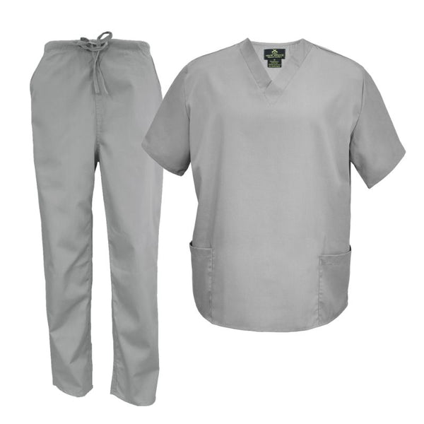 2020P-Plus Unisex V neck Scrub Set - kenziesscrubsllc.com