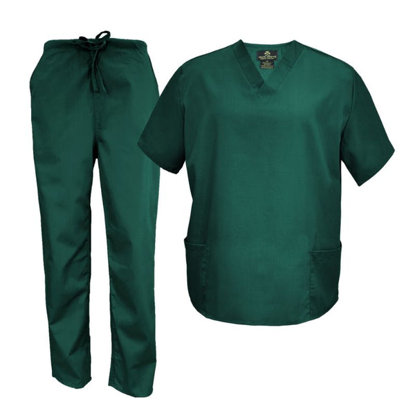 2020-Unisex V Neck Scrub Set - kenziesscrubsllc.com