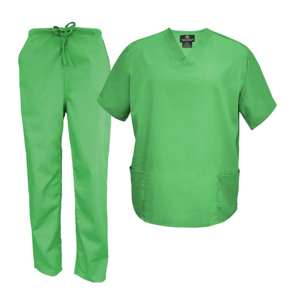 2020-Unisex V Neck Scrub Set - kenziesscrubsllc.com