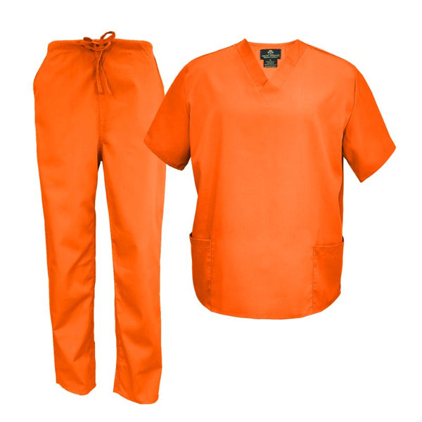 2020-Unisex V Neck Scrub Set - kenziesscrubsllc.com