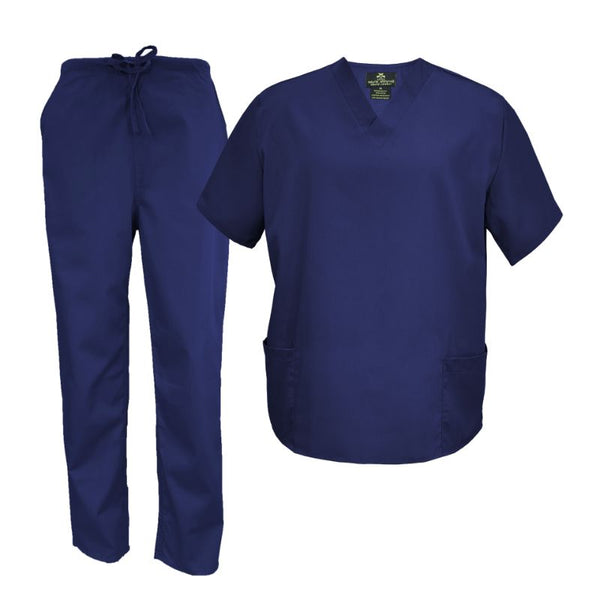 2020-Unisex V Neck Scrub Set - kenziesscrubsllc.com