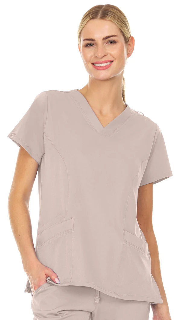 2099-Stretch Scrub Top - kenziesscrubsllc.com