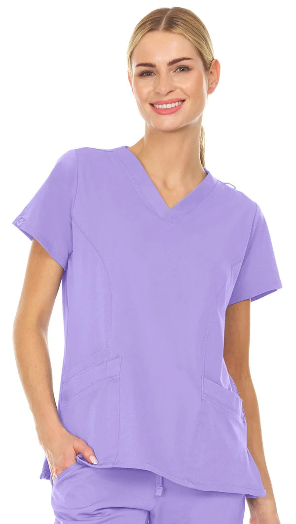 2099-Stretch Scrub Top - kenziesscrubsllc.com