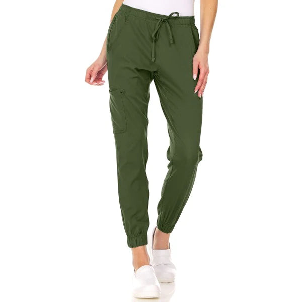 2078- Stretch Jogger Scrub Pant Fashion Colors - kenziesscrubsllc.com