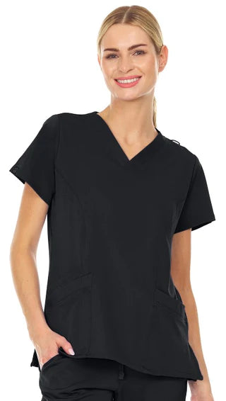 2099-Licensed Stretch Scrub Top - kenziesscrubsllc.com