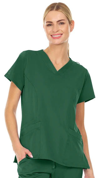 2099-Licensed Stretch Scrub Top - kenziesscrubsllc.com