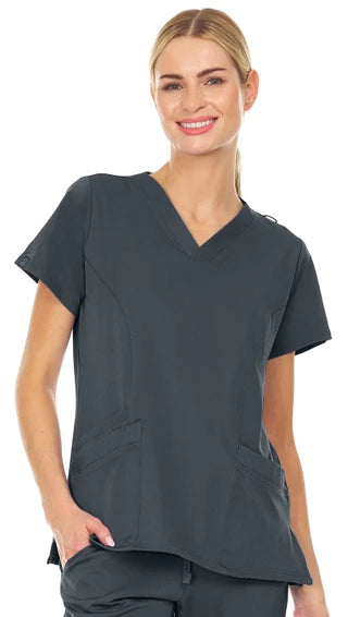 2099-Licensed Stretch Scrub Top - kenziesscrubsllc.com