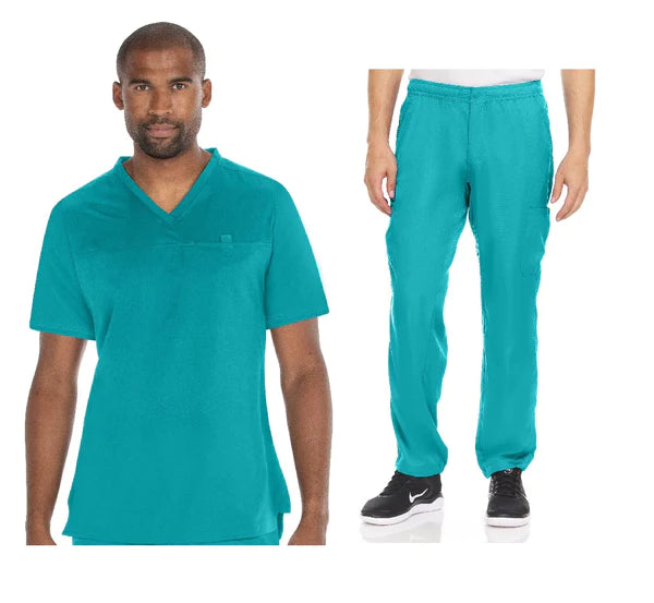 2088-Mens 2 Pc Stretch Set - kenziesscrubsllc.com