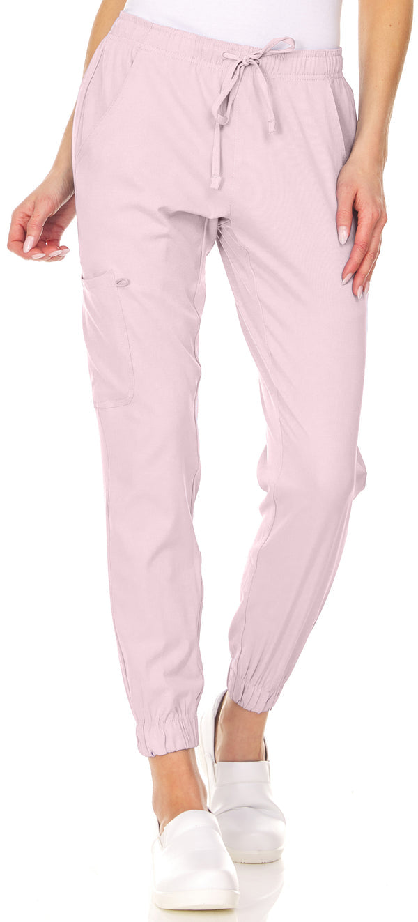 2078- Stretch Jogger Scrub Pant Fashion Colors - kenziesscrubsllc.com