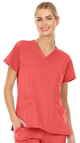 2099-Stretch Scrub Top - kenziesscrubsllc.com