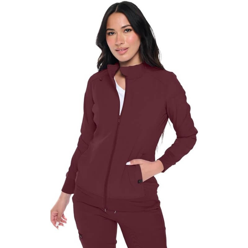 MONARCH WOMEN’S PREMIUM STRETCH ZIPPERED WARM-UP JACKET (STYLE# 3101)