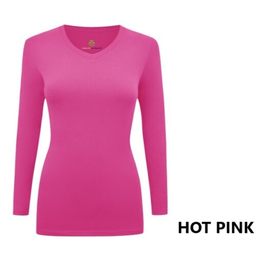 LONG SLEEVE UNDER SCRUB STRETCH V-NECK T-SHIRT- SCRUB TOP(STYLE# 717)