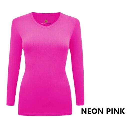 LONG SLEEVE UNDER SCRUB STRETCH V-NECK T-SHIRT- SCRUB TOP(STYLE# 717)