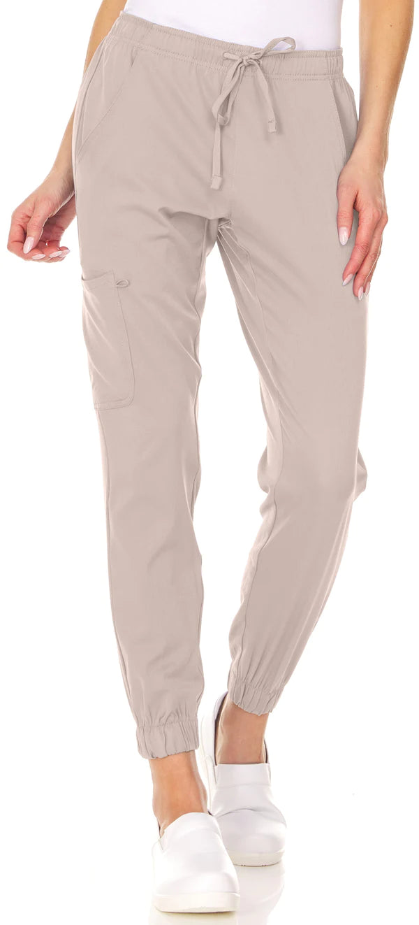 2078- Stretch Jogger Scrub Pant Fashion Colors - kenziesscrubsllc.com