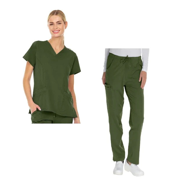 2076- 4 Way Stretch Cargo Set - kenziesscrubsllc.com