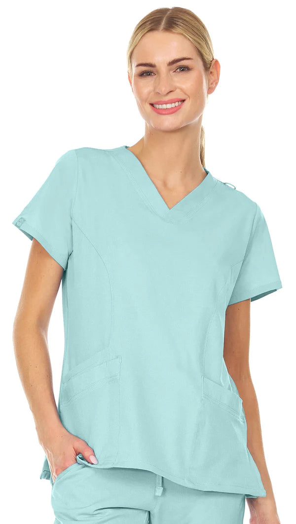 2099-Stretch Scrub Top - kenziesscrubsllc.com